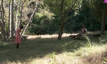 Madelyn Marie And Natasha Marley In A Hot Outdoor Threesome