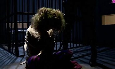 Katwoman Jennifer Dark Prowls Into A Prison Cage 3way