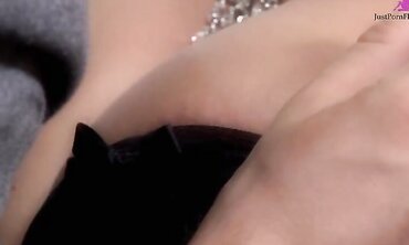 Shaved Pussy, Big Boobs, Natural Tits, Model, One on One, Tit Fucking, Nylons/Pantyhose