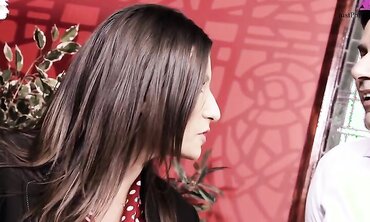 Horny Brunette Milf With Big Boobs Sucks Cock And Gets Fucked In A Bar