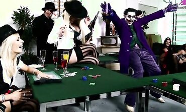 Anaya Leon And Anna Lovato Party With The Jokester And Have Group Sex