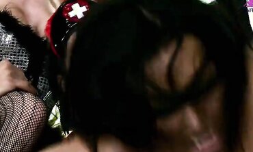 Anaya Leon And Anna Lovato Party With The Jokester And Have Group Sex