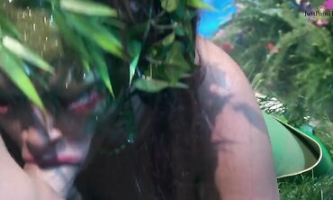 Batfuck Enters Poison Envys Garden Of Lust And Fucks His Cock Off