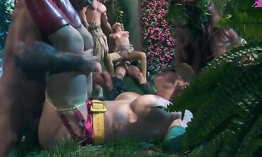 Batfuck Enters Poison Envys Garden Of Lust And Fucks His Cock Off