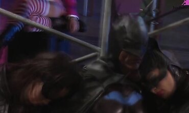 The Jokester And Batfuck Lead A Wild Orgy With Batchick And Hoards Of Sluts
