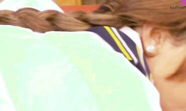 Leila, Lou Lou, Tammie & Valery Dress Like Schoolgirls For Lesbo Group Sex