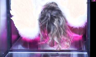 Jane Darling Masturbates While Wearing Angel Wings And Stilettos
