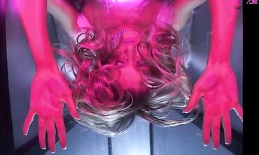 Jane Darling Masturbates While Wearing Angel Wings And Stilettos