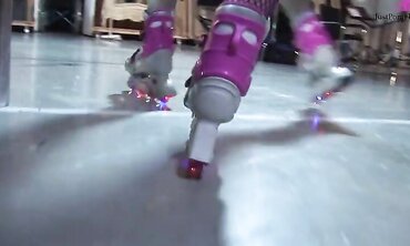 Victoria Paris And Pippa Dee Fuck And Swallow While Wearing Roller Blades!