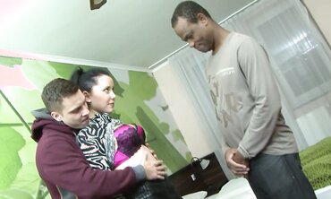 Spouse Helps Ebony Dude Pummel Wifey