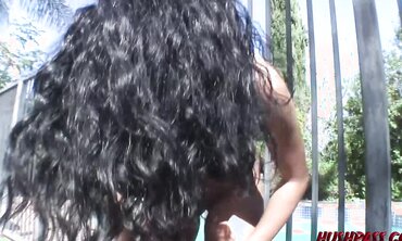 Scorching Figure Maya Gates In a Poolside Rectal Sex