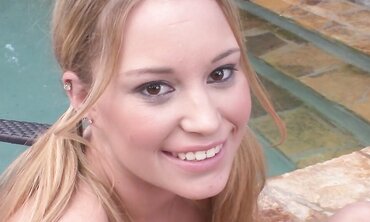 Pool-Side Fun with Hot Blonde Bombshells - Natalia Starr & Kelli Vidal