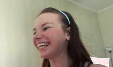 Shy Brunette College Girl Gets Grouped