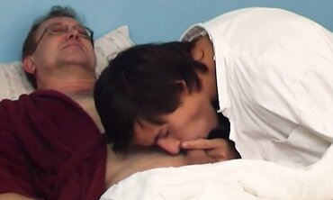 Step-Dad's Hot Daughter Rides His Big Dick in POV Style