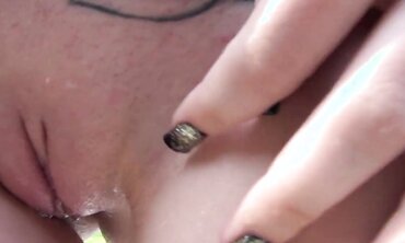 Blonde Amateur Stacey Takes a Hardcore Dip in the Pool
