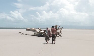 Elodie Gets Double Penetrated Hardcore on the Beach