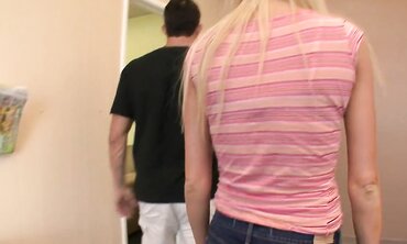 Blonde College Babe Milky Takes a Big Cock in the Studio