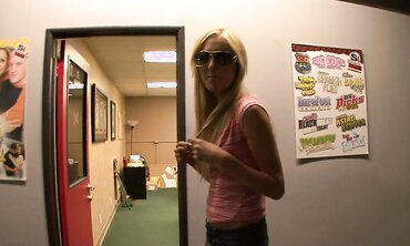 Blonde College Babe Milky Takes a Big Cock in the Studio