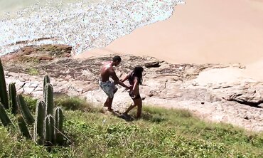 Simony Gets It On With A Black Man On The Beach