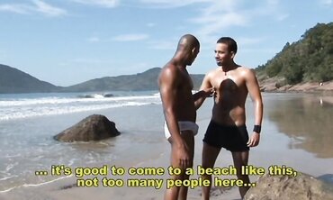 Chocolate-Colored Beach Figures