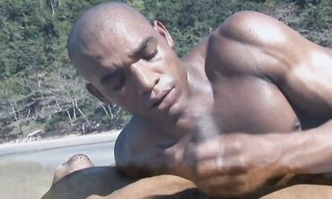 Chocolate-Colored Beach Figures