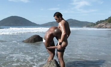 Chocolate-Colored Beach Figures