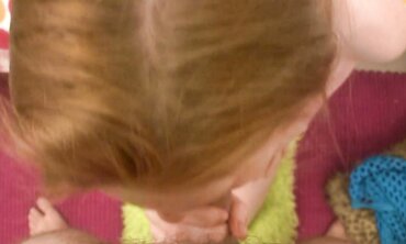 POV Blowjob With Amateur College Redhead Rose