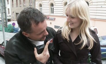 Unexperienced Denisa Gives a Sensual Handjob
