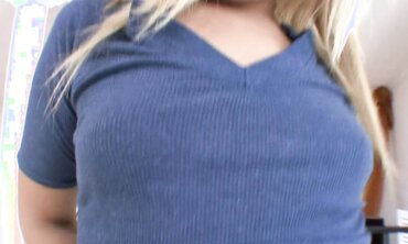 POV Blowjob and Masturbation with Blonde Kimberly