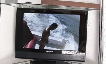 Gay Latin Bareback Masturbation on a Boat