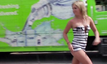 Blonde College Girl Jaclyn Foxx Goes Hardcore