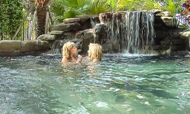 Super Hot Lesbians Fucking by the Pool