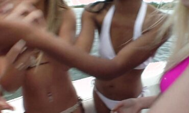Joy Leads a Wild Outdoor Interracial Lesbian Group Sex Session