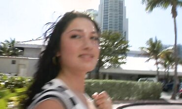 Petite Sasha Gets Hardcore at the Beach