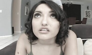 Adriana Faust: Busty Latina Clean-Up in Heels