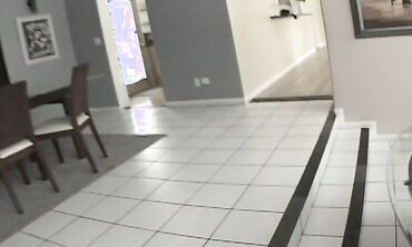 Adriana Faust: Busty Latina Clean-Up in Heels