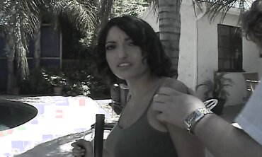 Adriana Faust: Busty Latina Clean-Up in Heels