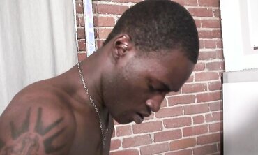 Gay Twink Gets Interracial Ebony Jizz-Shotgun