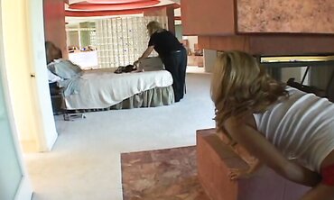 Ashley Jensen Gets Hard in Fishnets and High Heels