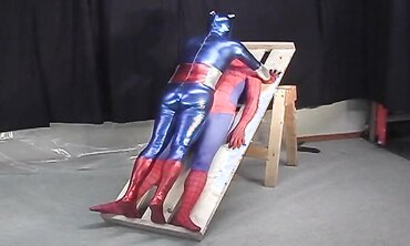 Mature Gay Hero Gives a Fetish Blowjob