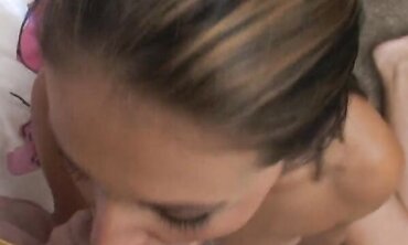 Cute Nadia Gives Super Oral Pleasure to Multiple Males with Cumshot