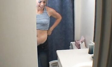 Petite Tattooed Neighbor Gives POV Blowjob