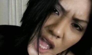 Pretty Little Chinese Brunette Gets Hardcore Blowjob And Pussy Licking