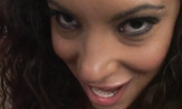 POV: Tattooed Black Queen in Fishnets and High Heels