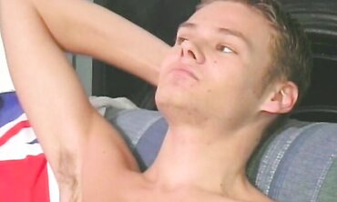 Sexy Blonde MILF Gives A Hot Striptease And Jerks Off Her Step-Brother