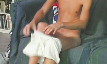 Sexy Blonde MILF Gives A Hot Striptease And Jerks Off Her Step-Brother