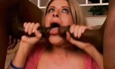 Dark Hue Babes - Ebony Babe Sucks & Rides Big Black Dick in POV