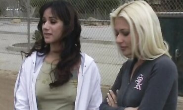 Lesbian Threesome - Two Hot Babes Share Their Sex Toys With A Third