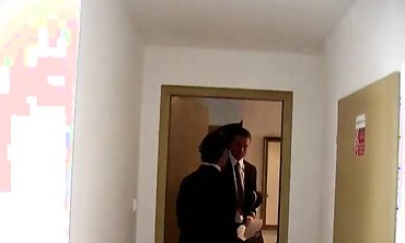 Hot Blonde Teen Fucks Her Step-Brother On Stairs - POV Creampie