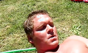 Bi-Sexual Threesome Action with Hot Blonde Babe & Her Boyfriend's Dad
